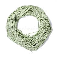Polyester Cord, Twisted Cord, Pale Green, 5mm, about 97~100m/bundle(NWIR-P021-024)