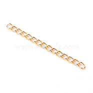 Ion Plating(IP) 304 Stainless Steel Chain Extenders, Golden, 25x3mm(STAS-G130-15G-A)