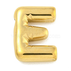 Ion Plating(IP) 304 Stainless Steel Pendants, Letter Charm, Golden, Letter E, 20.5x15.5x5mm, Hole: 2.5x2mm(STAS-B071-01G-E)