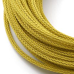 Braided Steel Wire Rope Cord, Gold, 2x2mm, 10m/Roll(TWIR-Z001-01)