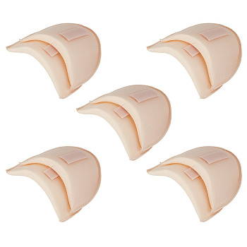 Detachable Sponge Shoulder Pads, for Suit Jacket Dress, Garment Accessories, Blanched Almond, 98~100x130~140x16~17mm