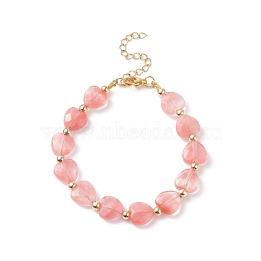 Cherry Quartz Glass Bracelets