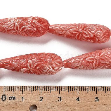 Synthetic Shell Carved Beads Strands(SHEL-H007-03A-01)-4