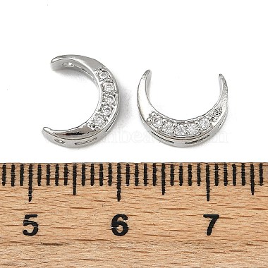 Brass Clear Cubic Zirconia Beads(KK-D375-35P)-3
