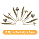 SUPERFINDINGS 6Pcs Tibetan Style Alloy Pendant Bookmarks(AJEW-FH0002-98A)-3