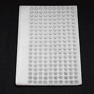 Plastic Bead Counter Boards, for Counting 12mm 200 Beads, Rectangle, White, 26.8x17.4x0.9cm, Bead Size: 12mm(KY-F008-05)