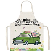 Easter Theme Polyester Sleeveless Apron, with Double Shoulder Belt, Green, 560x450mm(PW-WG75993-14)