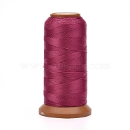 Polyester Threads, for Jewelry Making, Medium Violet Red, 0.12mm, about 1640.41 yards(1500m)/roll(NWIR-G018-A-12)