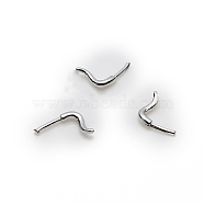 Brass Head Pins, for Ghost Witch Baroque Pearl Making, Cat Tail, Platinum, 3.4x3mm(BAPE-PW0001-08A-P)