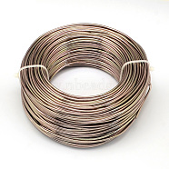 Round Aluminum Wire, Bendable Metal Craft Wire, for DIY Jewelry Craft Making, Camel, 3 Gauge, 6.0mm, 7m/500g(22.9 Feet/500g)(AW-S001-6.0mm-15)