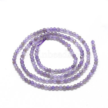 Natural Amethyst Beads Strands(G-S264-20-2mm)-2