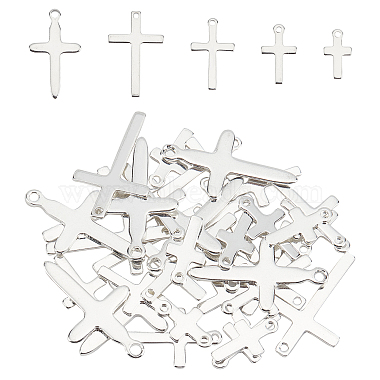 Silver Cross 304 Stainless Steel Pendants