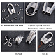 11Pcs 2 Style 304 Stainless Steel Wire Guardians(STAS-GA0001-17)-4