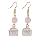 Valentine's Day Alloy Enamel Dangle Earrings with Brass Pins(EJEW-JE05330)-3