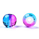 Perles en verre rondes peint à la bombe couleur mixte et style mixte(DGLA-X0003-4mm)-4