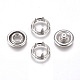 Copper Buttons Snap Stud Cap Socket Set(KK-WH0033-89P)-1