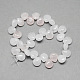 Brins de perles de pierres précieuses de quartz rose naturel(G-T005-18)-2