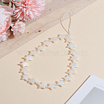 1Pc Acrylic Imitation Pearl Bead Mobile Straps, Star, White, 215mm(HJEW-LP0001-09)