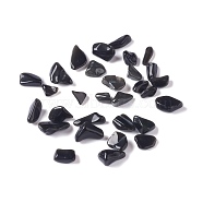 Natural Obsidian Chip Beads, No Hole/Undrilled, 5~10.5x5~7x2~4mm(G-M364-18B)