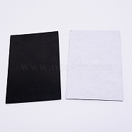 Sponge Rubber Sheet Paper Sets, With Adhesive Back, Antiskid, Rectangle, Black, 15x10x0.2cm(AJEW-BC0001-14)