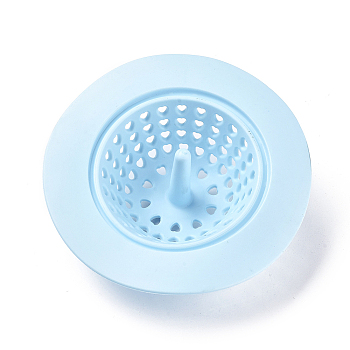 Silicone Sink Strainer, Durable Drain Basket Protector, Light Sky Blue, 35x110mm