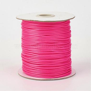 1mm DeepPink Waxed Polyester Cord Thread & Cord