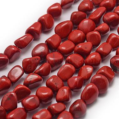 7mm Red Chip Red Jasper Beads