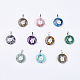 Natural & Synthetic Mixed Stone Pendants(G-F546-A)-1