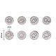 8Pcs 8 Styles 304 Stainless Steel Weather Pendants(FIND-SZ0001-008P)-2