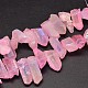 Electroplated Natural Quartz Crystal Beads Strands(G-A142-03B)-1
