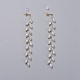 Electroplate Glass Beads Dangle Stud Earrings(EJEW-JE03820-02)-1