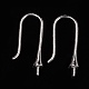 Rhodium Plated 925 Sterling Silver Earring Hooks(STER-I016-101P)-5