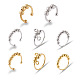 8Pcs 8 Style Brass Rotating Beaded Cuff Rings(RJEW-SW0001-01)-1
