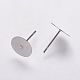 304 Stainless Steel Stud Earring Settings(X-STAS-K146-009-10mm)-1