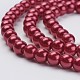 Eco-Friendly Glass Pearl Bead Strands(HY-A008-14mm-RB084)-3