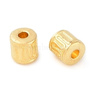 Tibetan Style Alloy Beads, Column, Golden, Lead Free & Cadmium Free, 4.5x4.5mm, Hole: 1.5mm(K08ZS011)