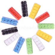 NBEADS Nylon Magic Tapes, Adhesive Hook and Loop Tapes, Flat Round, Mixed Color, 20mm, 100sets/color, 600sets(FIND-NB0001-01)