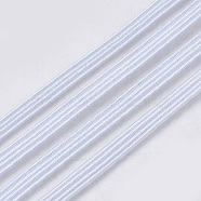 Flat Elastic Cord, Mouth Cover Ear Tie Rope for DIY Mouth Cover, White, 5mm, about 528~about 656.16 yards(600m)/big bundle, 1620~1840g/big bundle(EC-Q003-01-5mm)