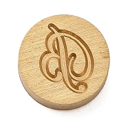 Golden Tone Brass Letter Stamps, with Black Wooden Handles, for DIY Wax Seal Stamps, Letter B, 79.5x12x12mm(KK-R005-01B)