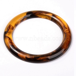 Resin Bag Handle, for Bag Replacement Accessories, Ring, Sienna, 11.8x0.85cm, Inner Diameter: 8.65cm(FIND-WH0065-55)