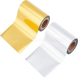 Heat Transfer Vinyl Sheets, Iron On Vinyl for T-Shirt, Clothes Fabric Decoration, Mixed Color, 80mm, about 20m/roll, 2 colors, 1roll/color, 2rolls/set(DIY-FH0001-61B)