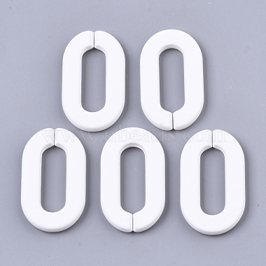 White Oval Acrylic Quick Link Connectors