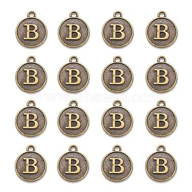 Antique Bronze Flat Round Alloy Charms
