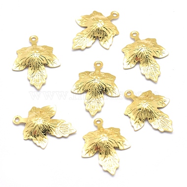 Real Gold Plated Leaf Brass Pendants