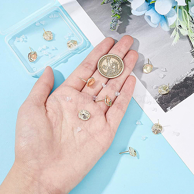 10Pcs Brass Stud Earring Findings(KK-BC0008-60)-3