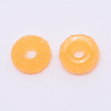 Orange Donut Resin Linking Rings