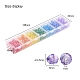 350Pcs 7 Style Baking Paint & Electroplate Glass Beads(EGLA-YW0001-18)-2