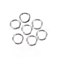 304 Stainless Steel Jump Rings, Open Jump Rings, Stainless Steel Color, 5x0.8mm, 20 Gauge, Inner Diameter: 3.4mm(A-STAS-D448-097P-5mm)