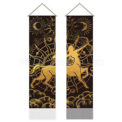 Polyester Wall Hanging Tapestry, for Bedroom Living Room Decoration, Rectangle, Sagittarius, 1160x330mm, 2pcs/set(AJEW-WH0399-080)