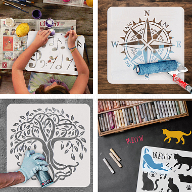 PET Hollow Out Drawing Painting Stencils(DIY-WH0391-0673)-4